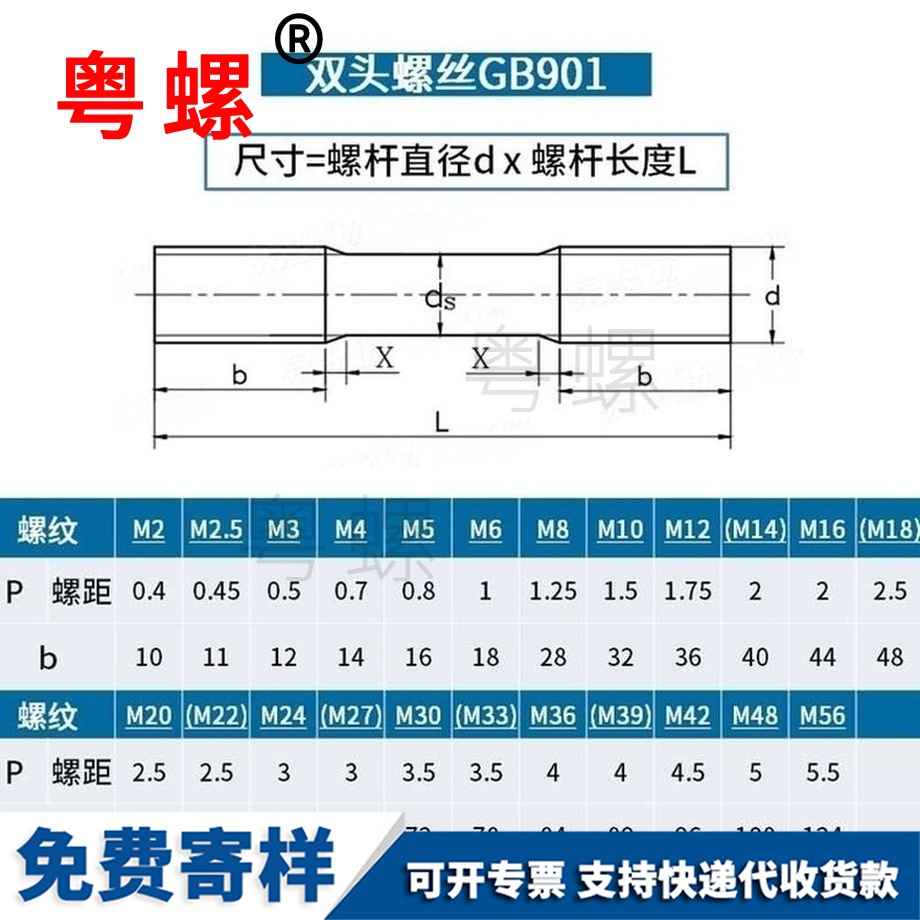生產(chǎn)8.8級(jí)秦皇島雙頭螺絲