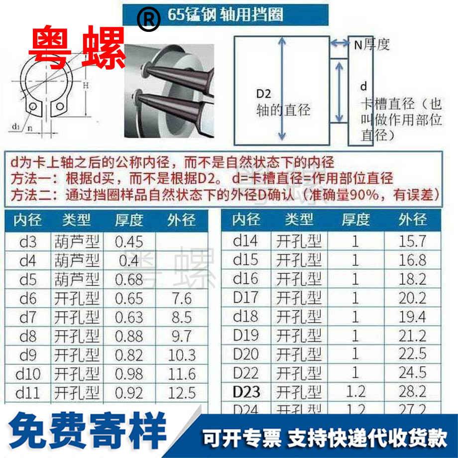 訂做錳鋼軸用迪慶擋圈