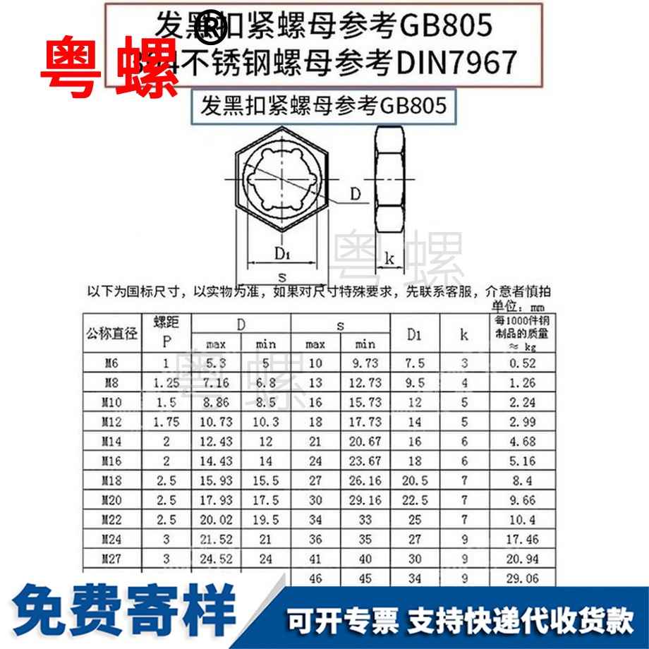 定做秦皇島扣緊螺母