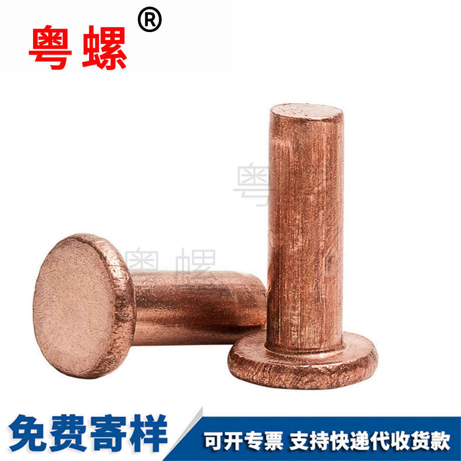 供應(yīng)平頭昌都紫昌都銅鉚釘